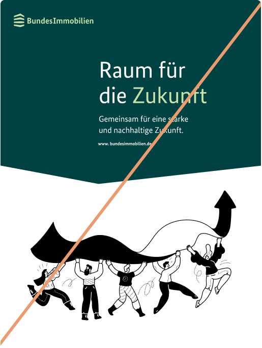 Illustration Don'ts 4 Eine Titelgestaltugn mit einer schwarzen Illustration auf weißem Hintergrund.