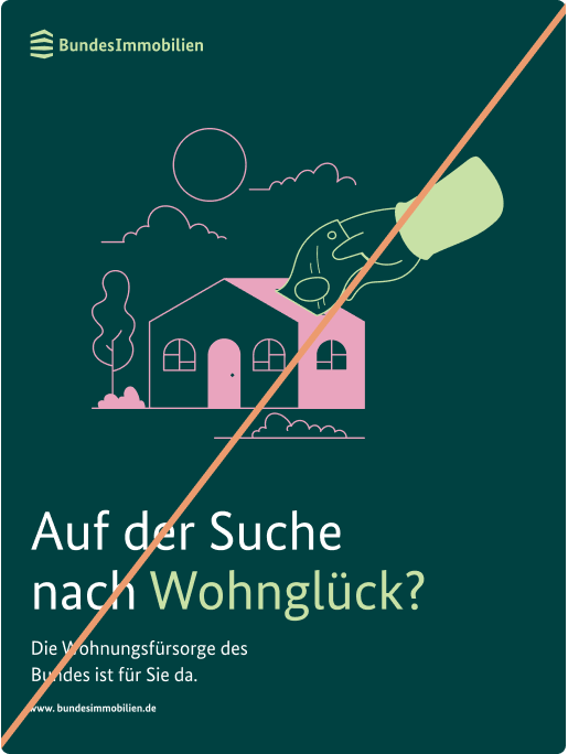 Illustration Don'ts 2 Eine Titelgestaltung mit einer Illustration in Rosa und Hellgrün.