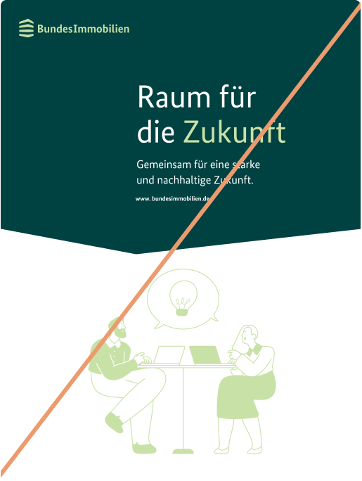 Illustration Don'ts 1 Eine Titelgestaltung mit einer hellgrünen Illustration auf weißem Hintergrund.